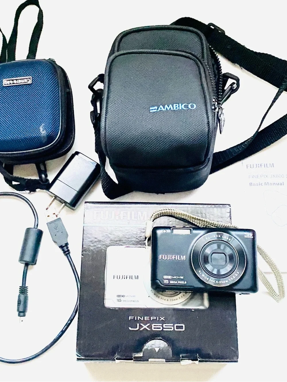 Fujifilm FinePix JX650 Digital Camera with Black Accessories